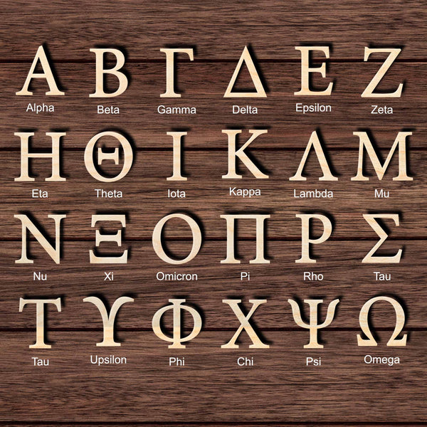 Greek Alphabet / Paddles