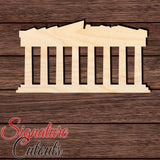 Acropolis of Athens Shape Cutout in Wood Craft Shapes & Bases Signature Cutouts