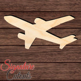 Airplane 007 Shape Cutout in Wood Craft Shapes & Bases Signature Cutouts 