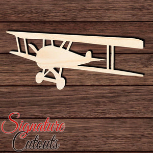 Airplane 008 Shape Cutout in Wood Craft Shapes & Bases Signature Cutouts