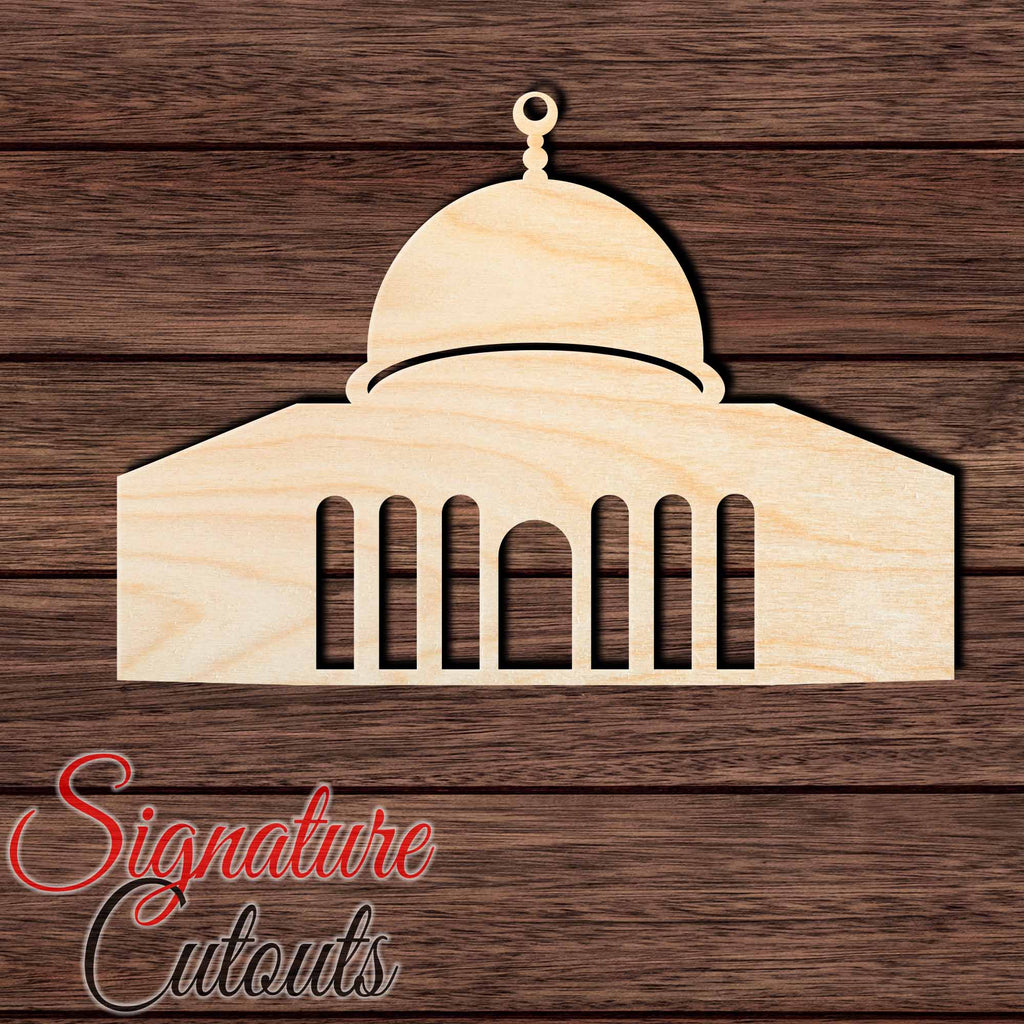 Al-Aqsa Mosque 002 Shape Cutout in Wood Craft Shapes & Bases Signature Cutouts