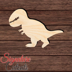 Baby Dino 001 Shape Cutout in Wood Craft Shapes & Bases Signature Cutouts