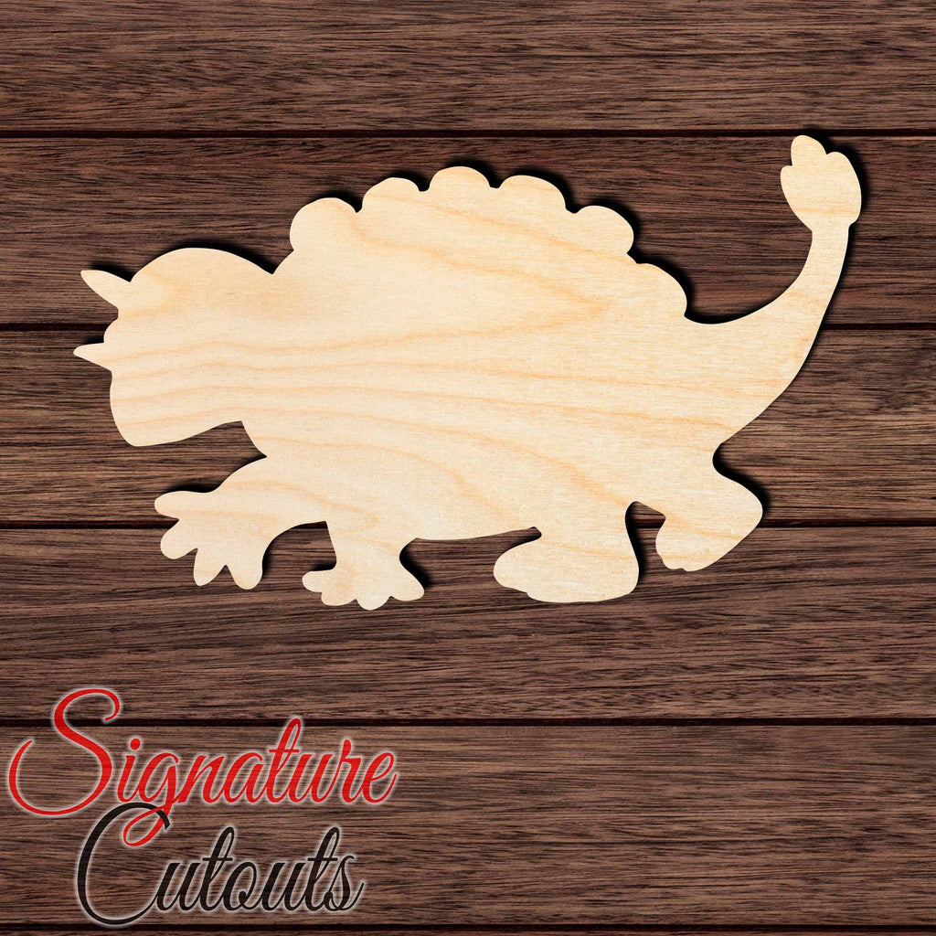 Baby Dino 003 Shape Cutout in Wood Craft Shapes & Bases Signature Cutouts