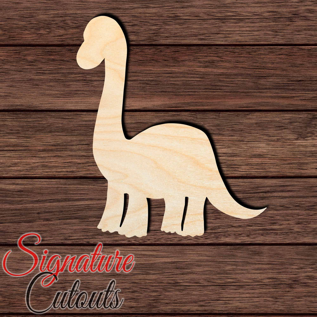Baby Dino 005 Shape Cutout in Wood Craft Shapes & Bases Signature Cutouts