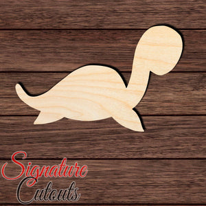 Baby Dino 006 Shape Cutout in Wood Craft Shapes & Bases Signature Cutouts