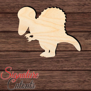 Baby Dino 008 Shape Cutout in Wood Craft Shapes & Bases Signature Cutouts