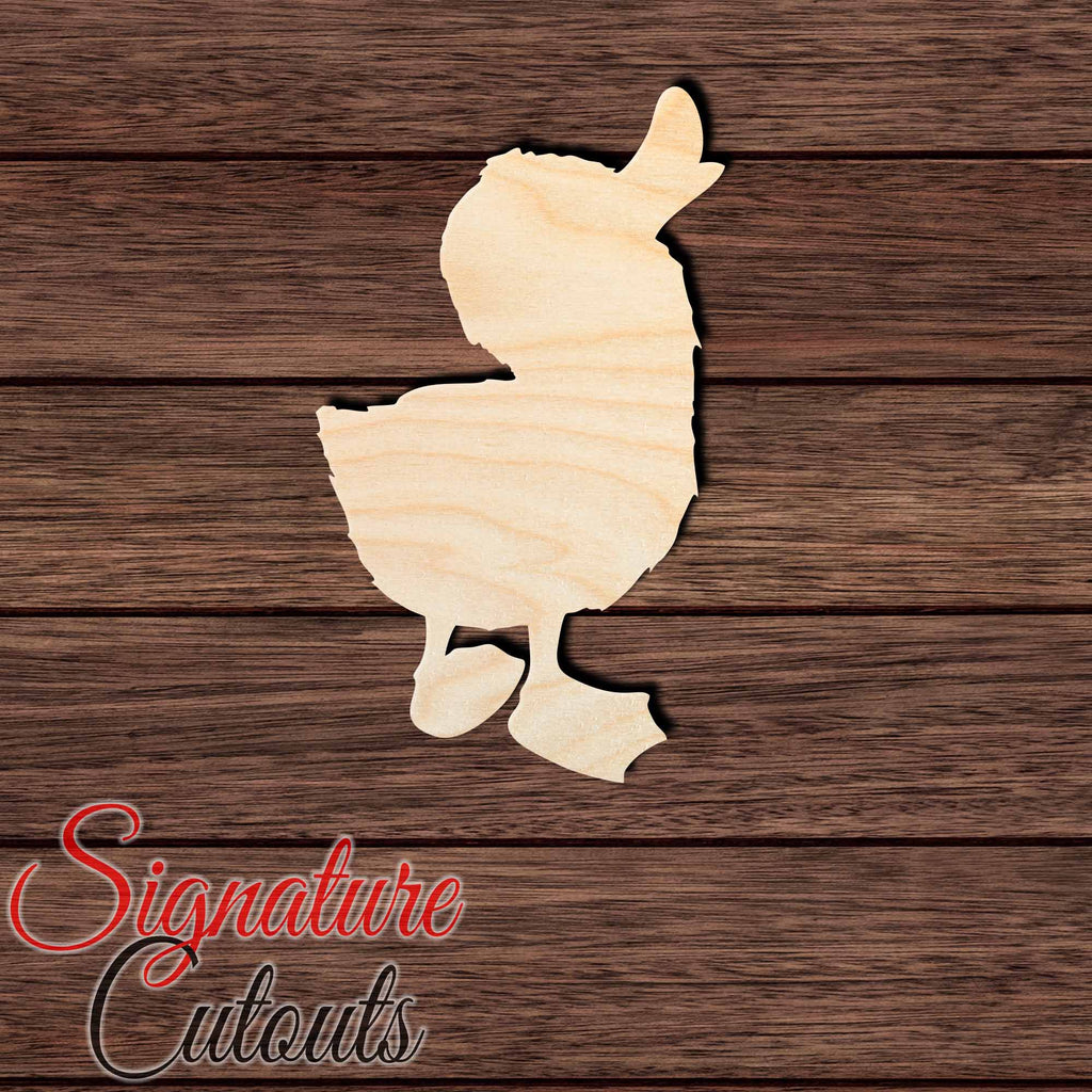 Baby Duck 001 Shape Cutout in Wood Craft Shapes & Bases Signature Cutouts