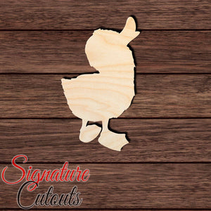 Baby Duck 001 Shape Cutout in Wood Craft Shapes & Bases Signature Cutouts