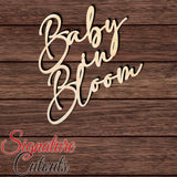 Baby in Bloom Text Shape Cutout