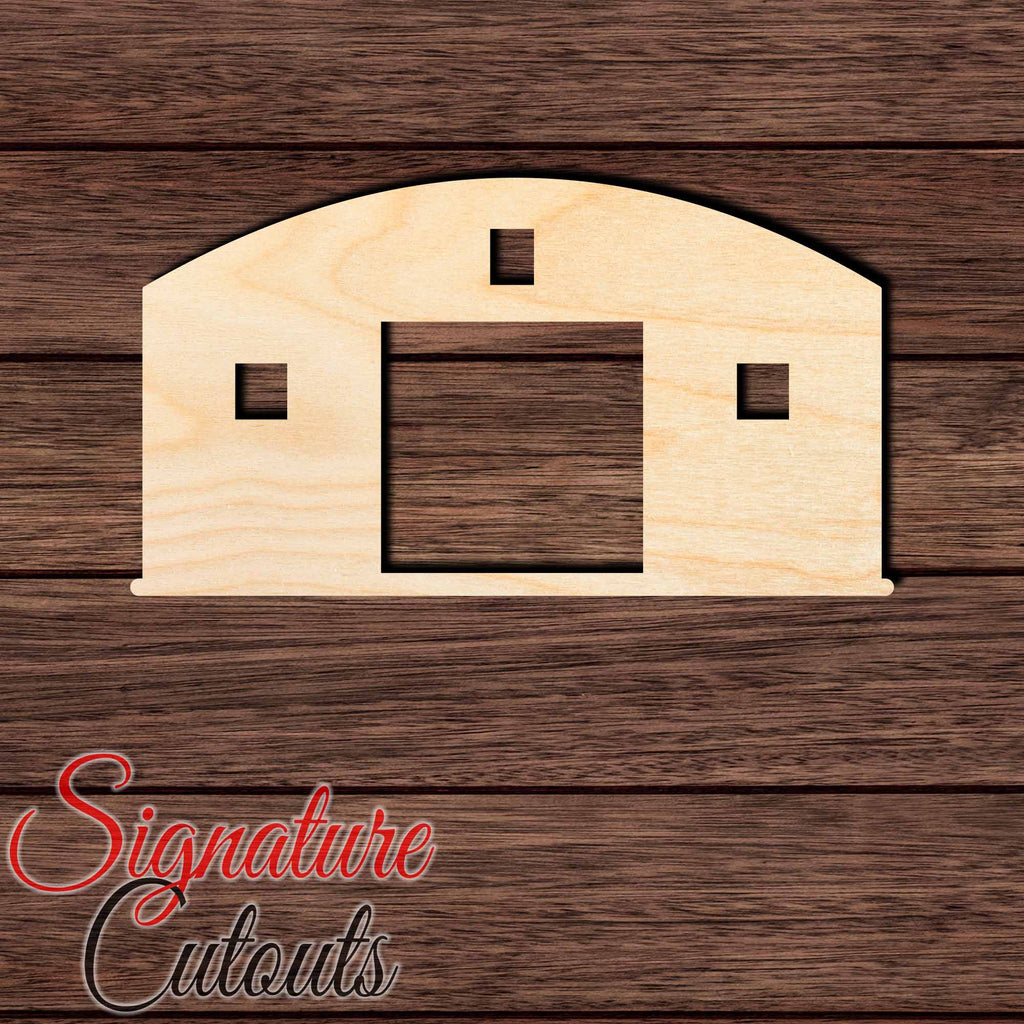 Barn 004 Shape Cutout in Wood Craft Shapes & Bases Signature Cutouts