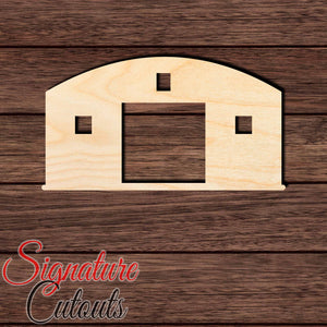 Barn 004 Shape Cutout in Wood Craft Shapes & Bases Signature Cutouts
