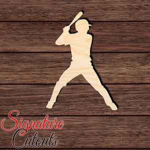 Baseball 019 Shape Cutout in Wood Craft Shapes & Bases Signature Cutouts