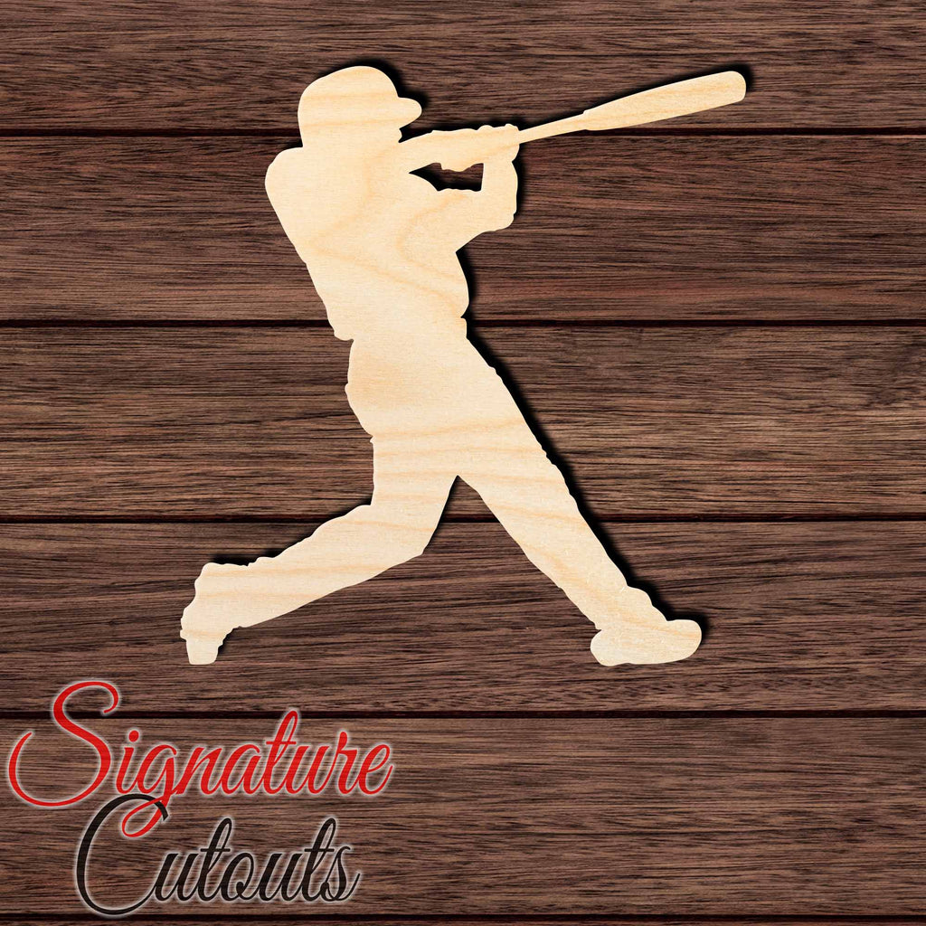 Baseball 020 Shape Cutout in Wood Craft Shapes & Bases Signature Cutouts