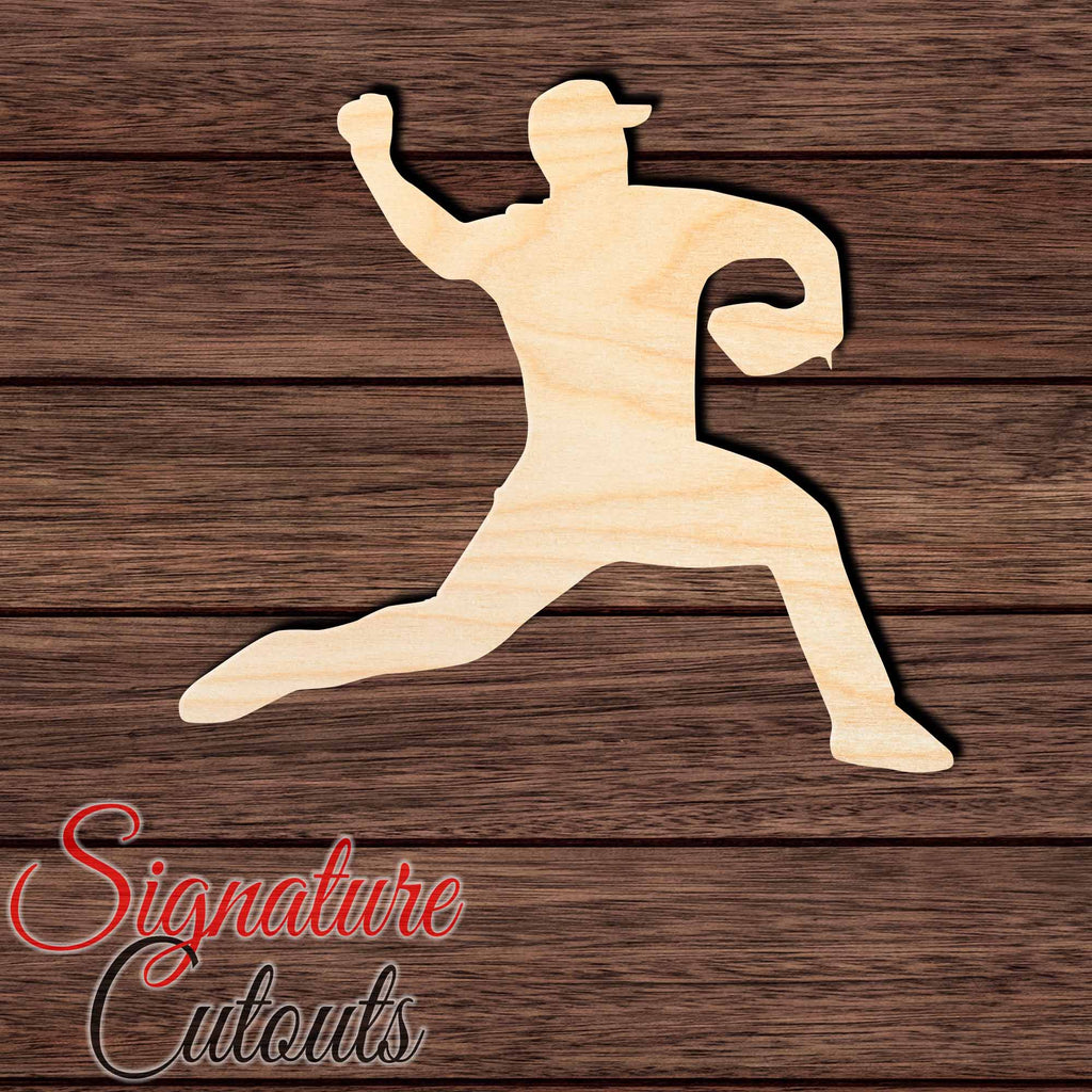 Baseball 021 Shape Cutout in Wood Craft Shapes & Bases Signature Cutouts