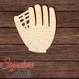Baseball Glove 002 Shape Cutout in Wood Craft Shapes & Bases Signature Cutouts