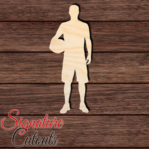 Basketball 017 Shape Cutout in Wood Craft Shapes & Bases Signature Cutouts