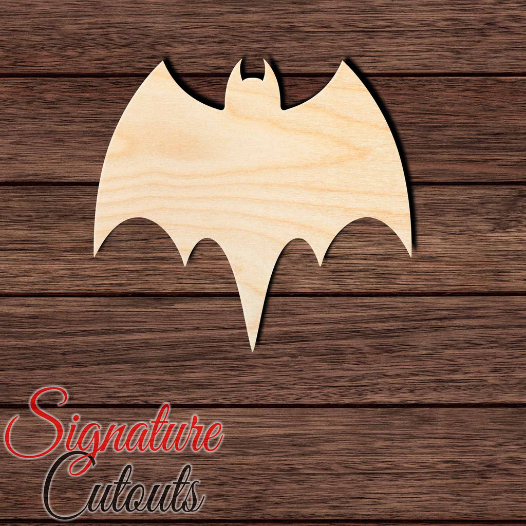 Bat 035 Shape Cutout in Wood Craft Shapes & Bases Signature Cutouts