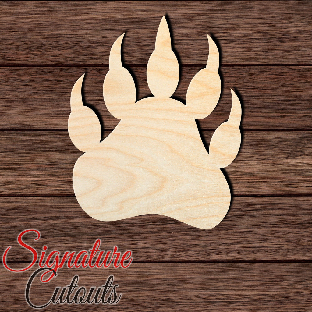 Bear 003 Paw Shape Cutout Craft Shapes & Bases Signature Cutouts
