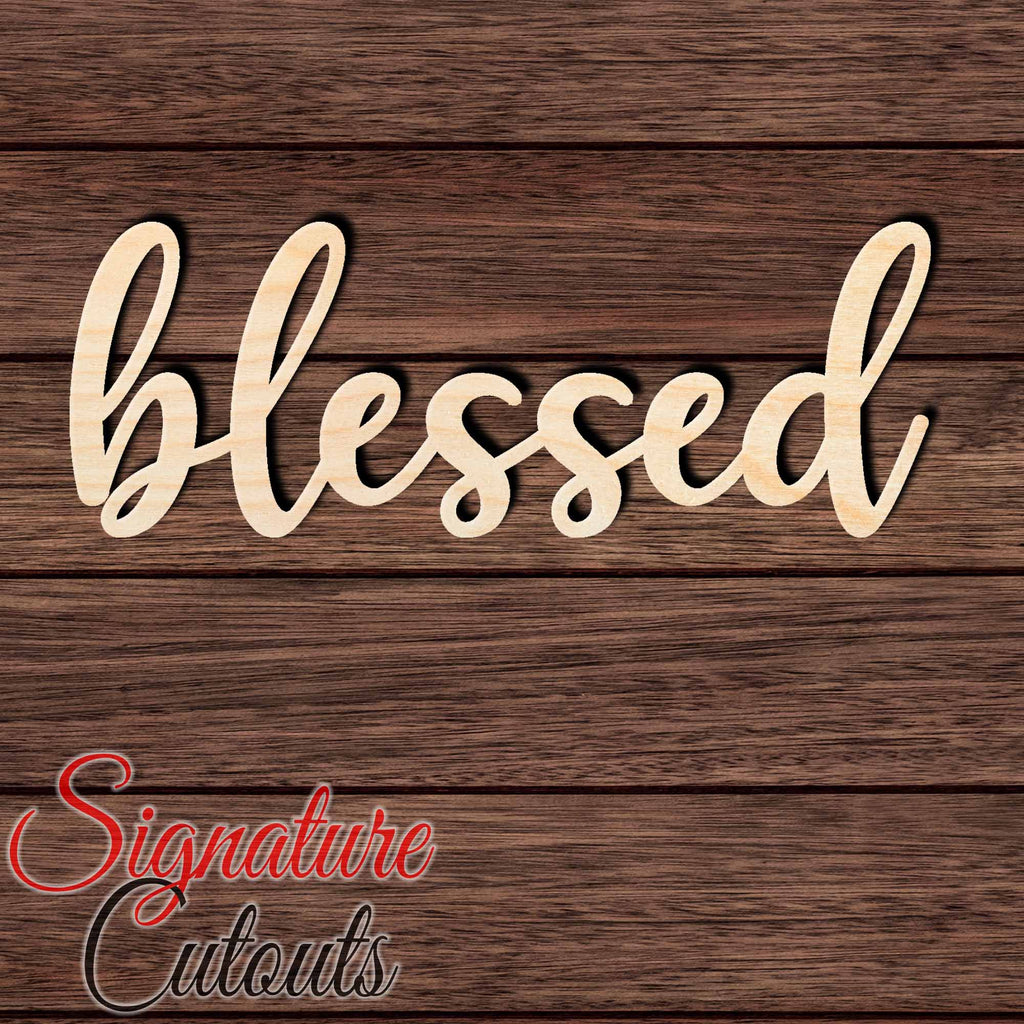 blessed 001 Shape Cutout Craft Shapes & Bases Signature Cutouts
