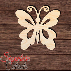 Butterfly 010 Shape Cutout in Wood Craft Shapes & Bases Signature Cutouts