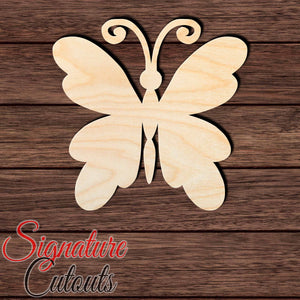 Butterfly 011 Shape Cutout in Wood Craft Shapes & Bases Signature Cutouts