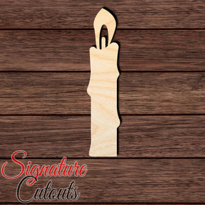 Candle 001 Shape Cutout in Wood Craft Shapes & Bases Signature Cutouts