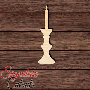 Candle 003 Shape Cutout in Wood Craft Shapes & Bases Signature Cutouts
