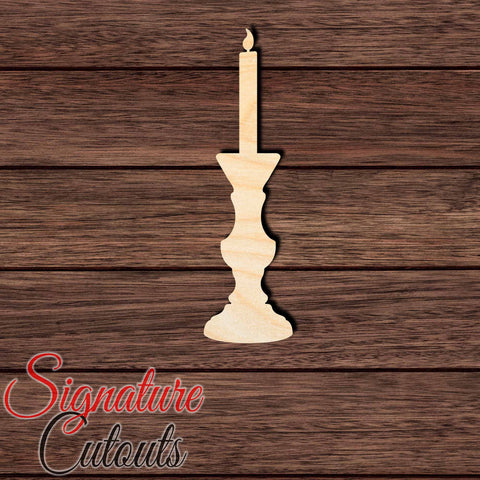Candle 003 Shape Cutout in Wood Craft Shapes & Bases Signature Cutouts 
