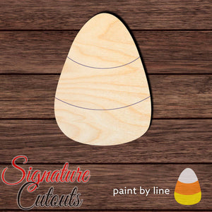 Candy Corn 001 Shape Cutout in Wood Craft Shapes & Bases Signature Cutouts