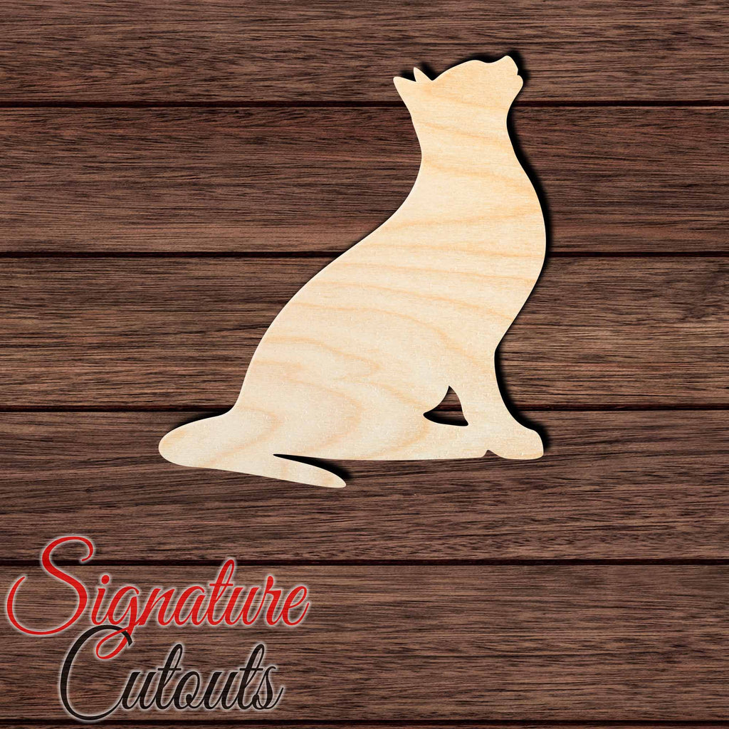 Cat 021 Shape Cutout in Wood Craft Shapes & Bases Signature Cutouts