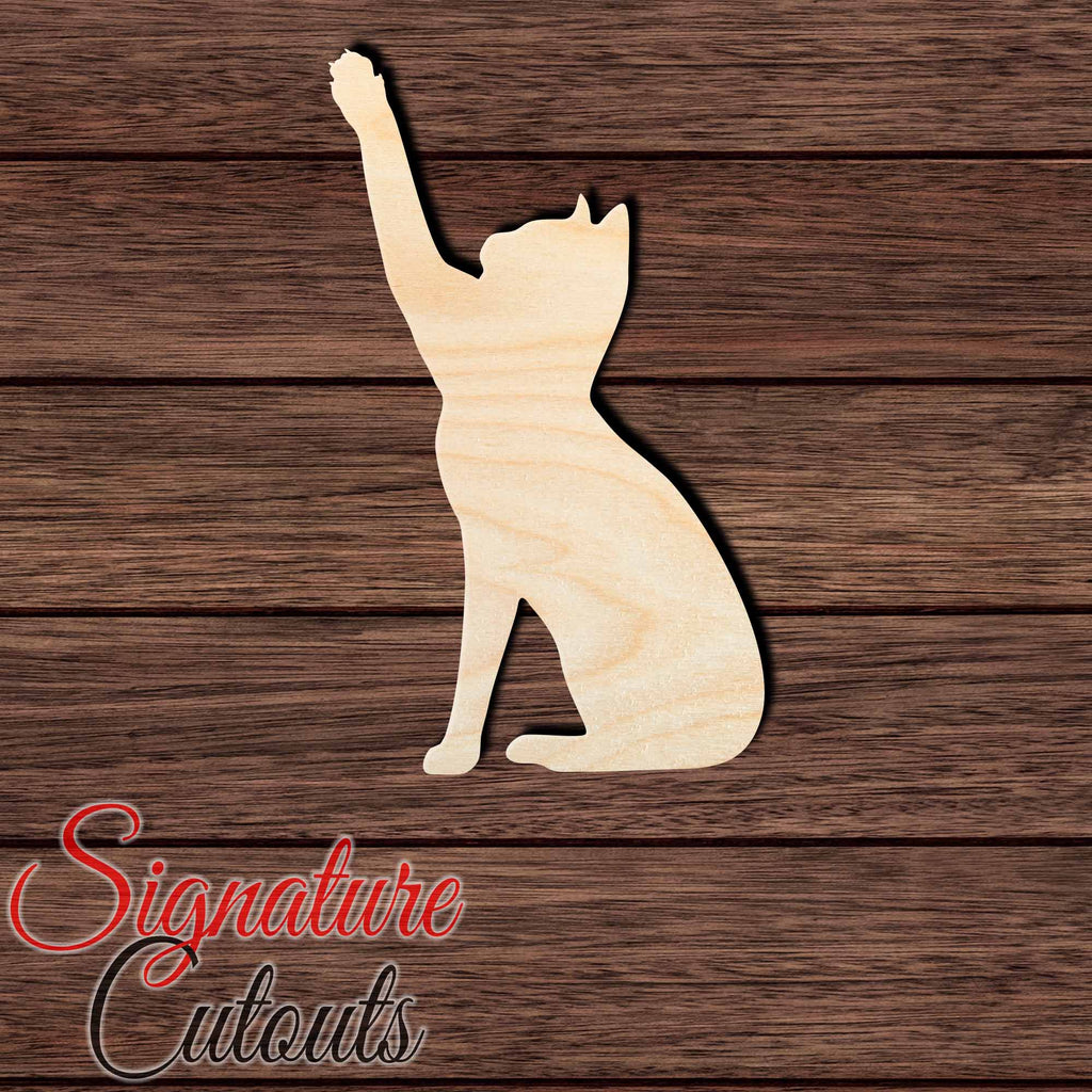 Cat 022 Shape Cutout in Wood Craft Shapes & Bases Signature Cutouts