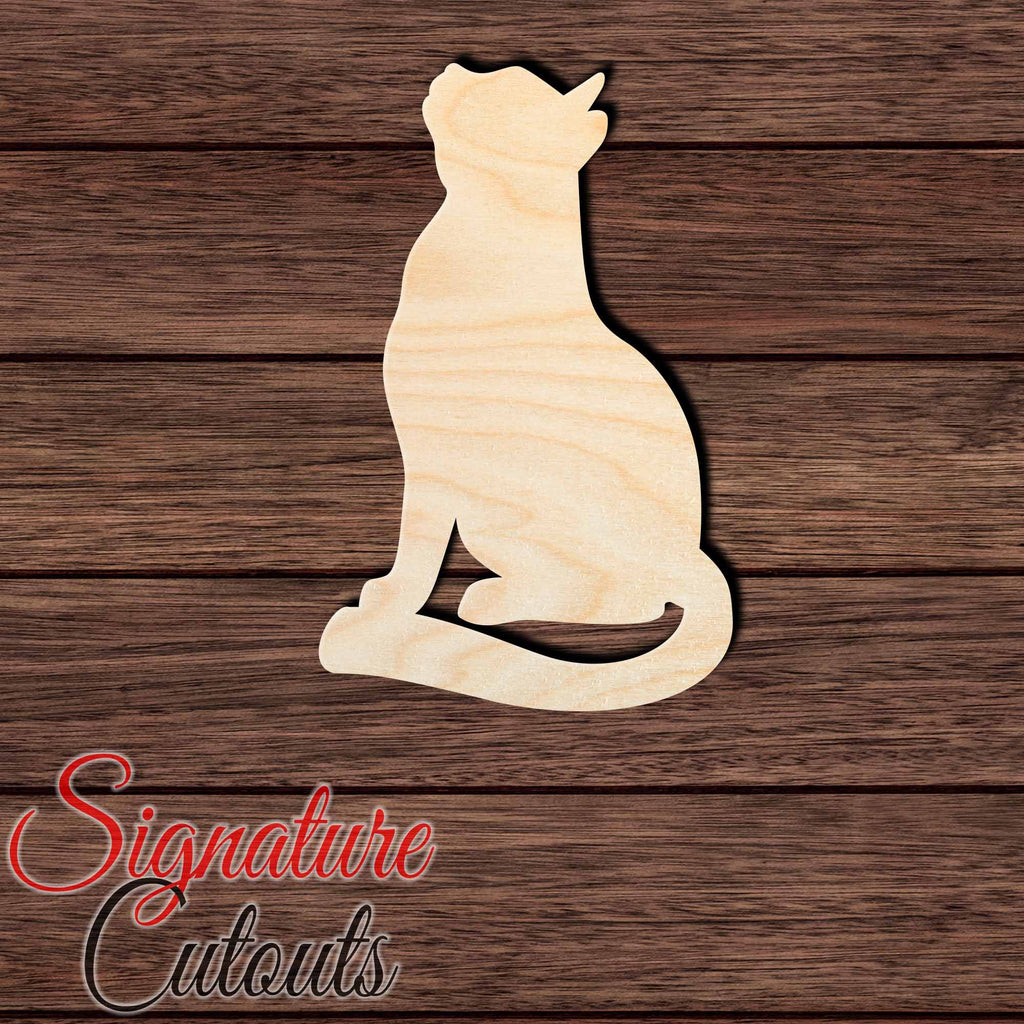 Cat 023 Shape Cutout in Wood Craft Shapes & Bases Signature Cutouts