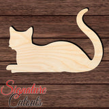 Cat 026 Shape Cutout in Wood for Crafting, Home & Room Décor, and other DIY projects - Many Sizes Available Craft Shapes & Bases Signature Cutouts