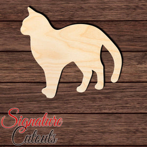 Cat 027 Shape Cutout in Wood for Crafting, Home & Room Décor, and other DIY projects - Many Sizes Available Craft Shapes & Bases Signature Cutouts