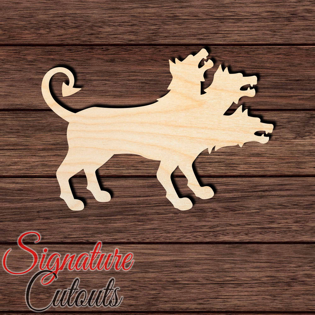 Cerberus Shape Cutout in Wood Craft Shapes & Bases Signature Cutouts