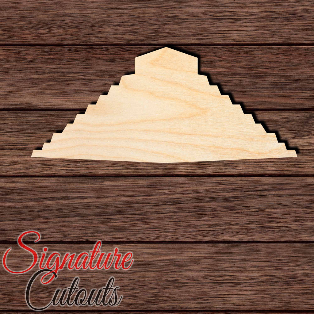 Chichen Itza 001 Shape Cutout in Wood Craft Shapes & Bases Signature Cutouts