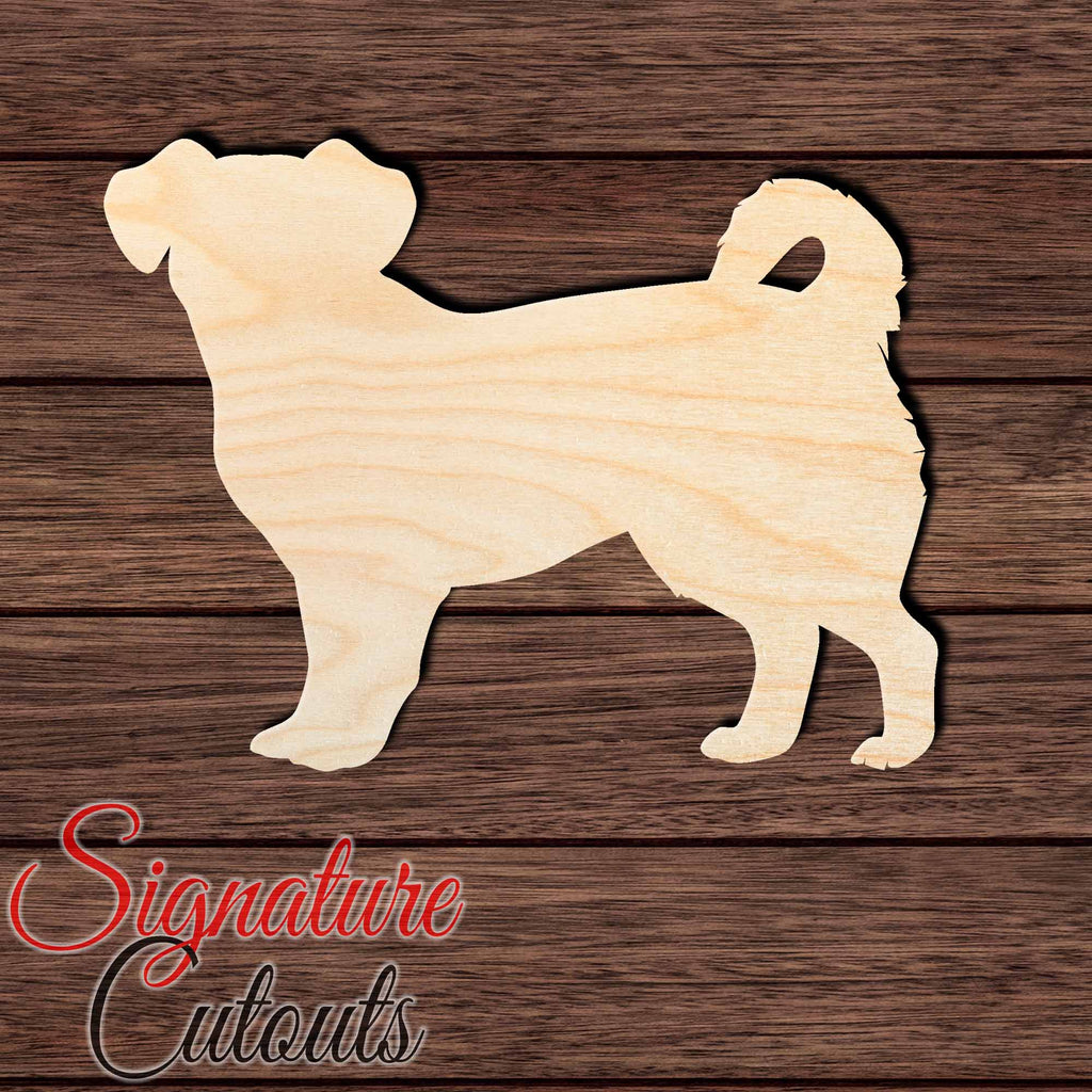 Chiweenie 002 Shape Cutout in Wood Craft Shapes & Bases Signature Cutouts
