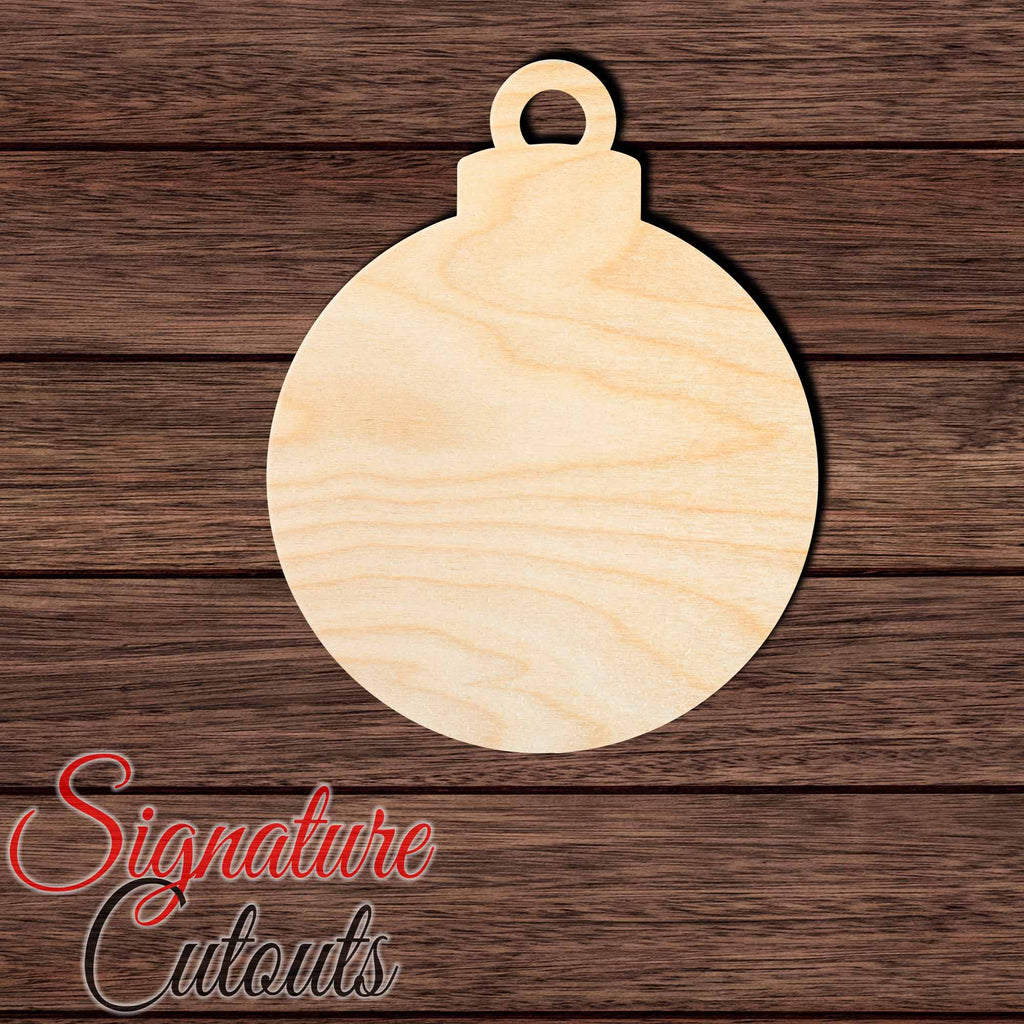 Christmas Ornament 005 Shape Cutout in Wood Craft Shapes & Bases Signature Cutouts