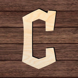 Cleveland 001 Shape Cutout in Wood Craft Shapes & Bases Signature Cutouts
