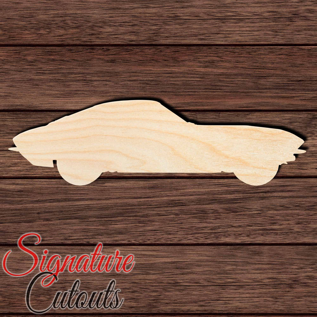 Corvette 001 Shape Cutout in Wood Craft Shapes & Bases Signature Cutouts