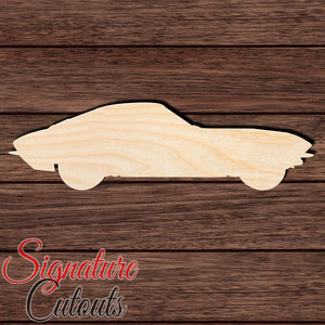 Corvette 001 Shape Cutout in Wood Craft Shapes & Bases Signature Cutouts