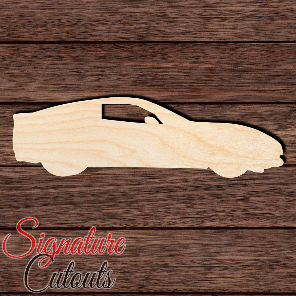 Corvette 002 Shape Cutout in Wood Craft Shapes & Bases Signature Cutouts