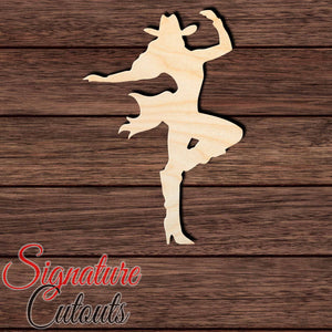 Cowgirl 006 Shape Cutout in Wood Craft Shapes & Bases Signature Cutouts