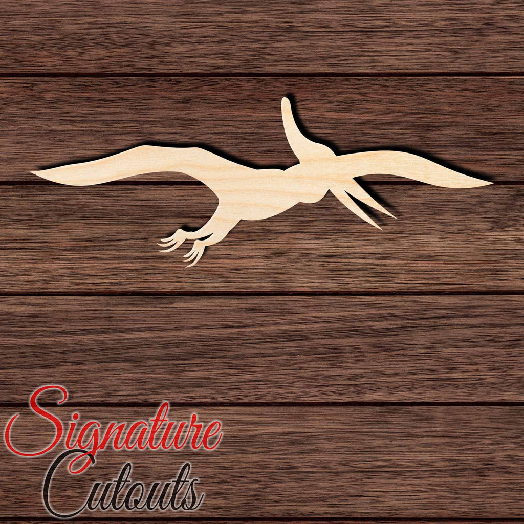 Dinosaur 028 - Pterodactyl Shape Cutout in Wood Craft Shapes & Bases Signature Cutouts