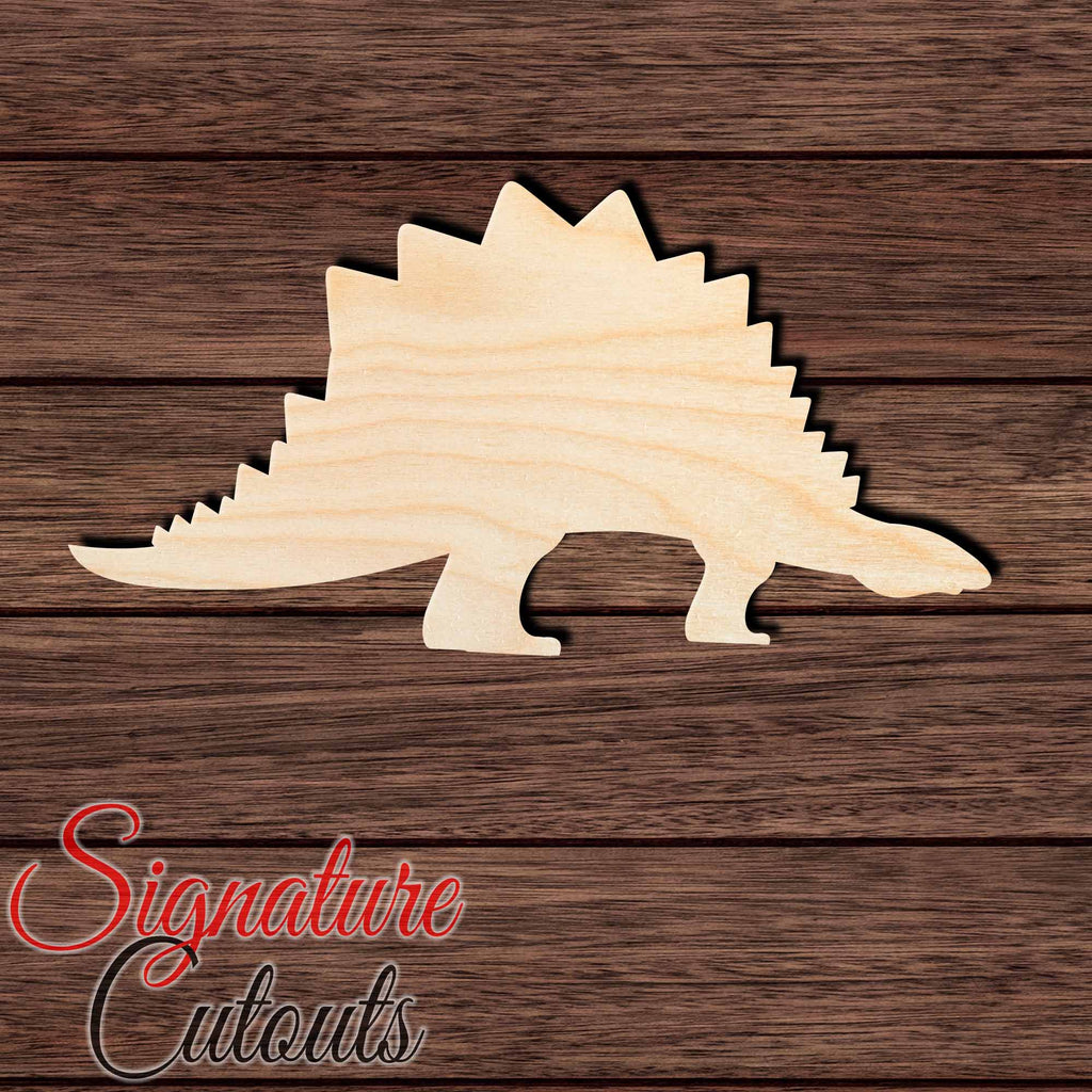 Dinosaur 029 - Stegosaurus Shape Cutout in Wood Craft Shapes & Bases Signature Cutouts