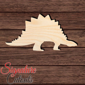 Dinosaur 029 - Stegosaurus Shape Cutout in Wood Craft Shapes & Bases Signature Cutouts