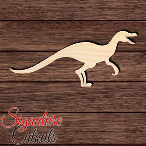 Dinosaur 030 - Raptor Shape Cutout in Wood Craft Shapes & Bases Signature Cutouts