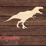 Dinosaur 032 - Tyrannosaurus Shape Cutout in Wood Craft Shapes & Bases Signature Cutouts