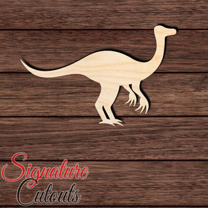 Dinosaur 033 - Gallimimus Shape Cutout in Wood Craft Shapes & Bases Signature Cutouts