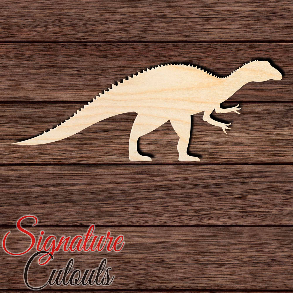Dinosaur 035 - Iguanodone Shape Cutout in Wood Craft Shapes & Bases Signature Cutouts